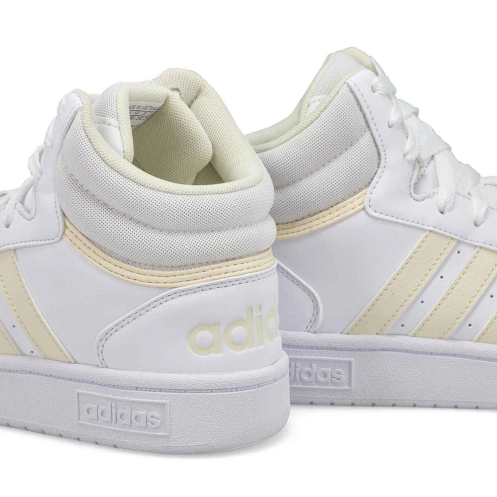 Women's Hoops 3.0 Med Sneaker - White