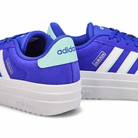 Women's  VL Court Bold Lace Up Sneaker - White/Whi