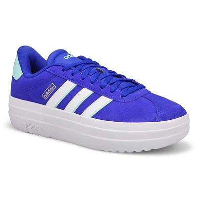 Women's  VL Court Bold Lace Up Sneaker - White/Whi