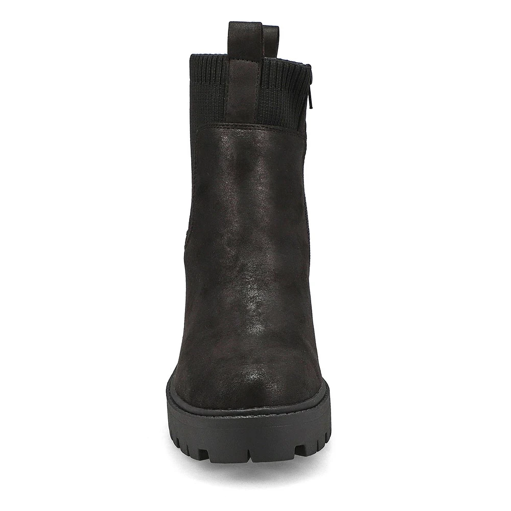 Women's Ingrid Platform Ankle Boot - Black