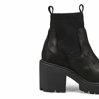Women's Ingrid Platform Ankle Boot - Black