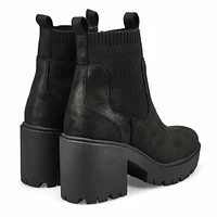 Women's Ingrid Platform Ankle Boot - Black