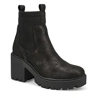 Women's Ingrid Platform Ankle Boot - Black