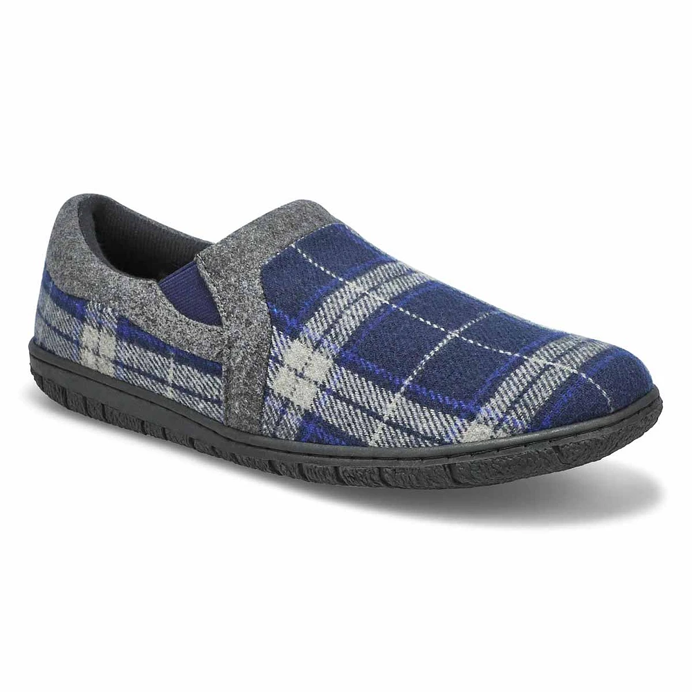 Men's Jacob Memory Foam Closed Back Slipper - Blac
