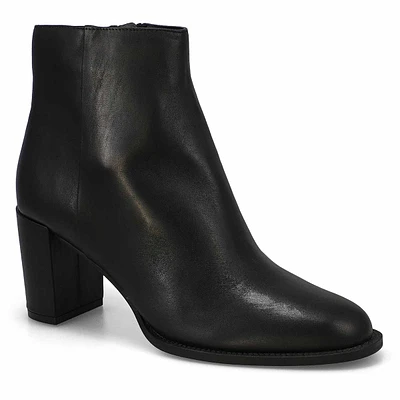 Women's  Jozie Casual Leather Ankle Boot - Black