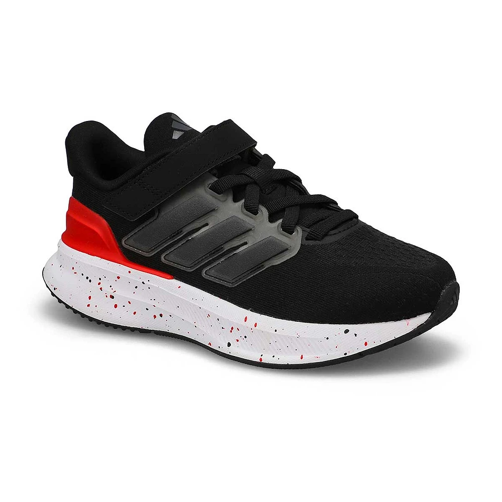 Kids' UltraRun 5 EL C Sneaker - Black/Grey/Ruby
