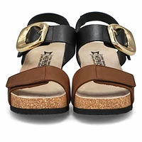Women's Leandre Footbed Wedge Sandal - Dark Brown