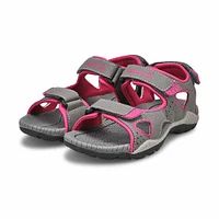 Girls' Lobster 2 Sport Sandal - Dark Grey/Pink