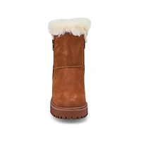 Women's Natalie Wedge Fur Trim Casual Bootie