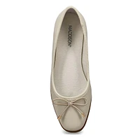 Women's Paislee Leather Ballerina Flat - Black