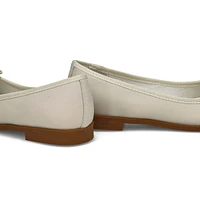 Women's Paislee Leather Ballerina Flat - Black