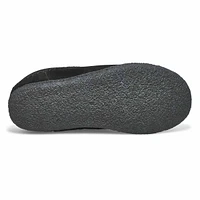 Men's Pauly III Suede Open Slipper - Black