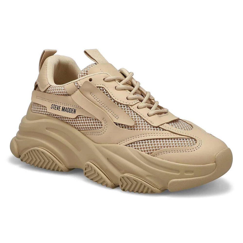 Women's Possession Lace Up Sneaker - Black/Tan