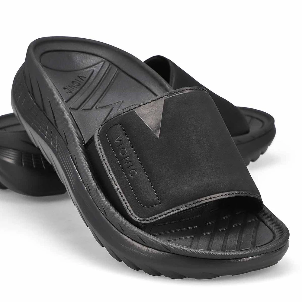 Ladies Rejuvenate Platform Slide Sandal - Black
