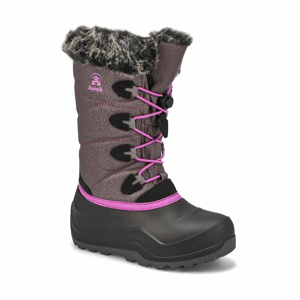 Botte d'hiver imperméable SNOWGYPSY 4, noir, fille