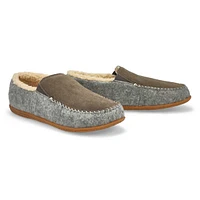 Men's Stark Closed Back Slipper - Black