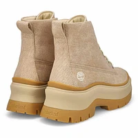 Women's Roxie Lane Mid Lace Up Boot - Light Beige