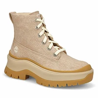 Women's Roxie Lane Mid Lace Up Boot - Light Beige
