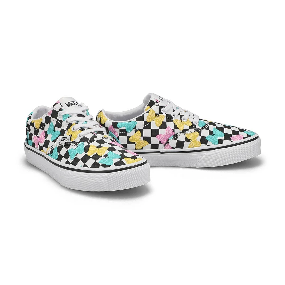 Girls' Doheny Butterfly Checkerboard Sneaker - Mul