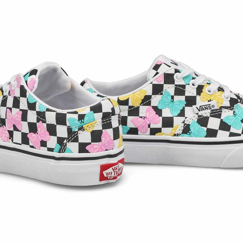 Girls' Doheny Butterfly Checkerboard Sneaker - Mul