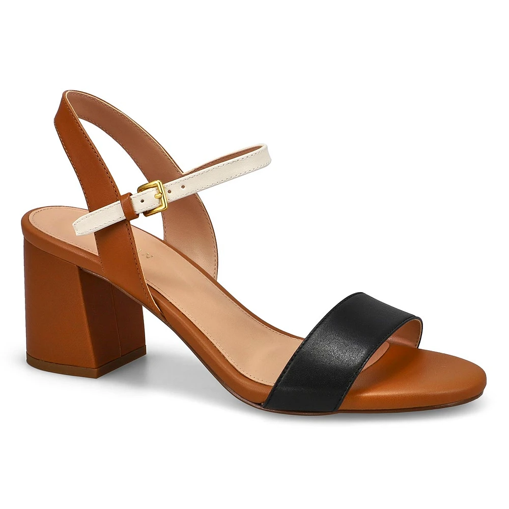 Women's Josie Block Heel Leather Dress Sandal - B