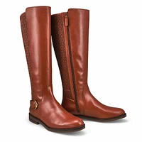 Womens Clover Stretch Leather Tall Riding Boot - B