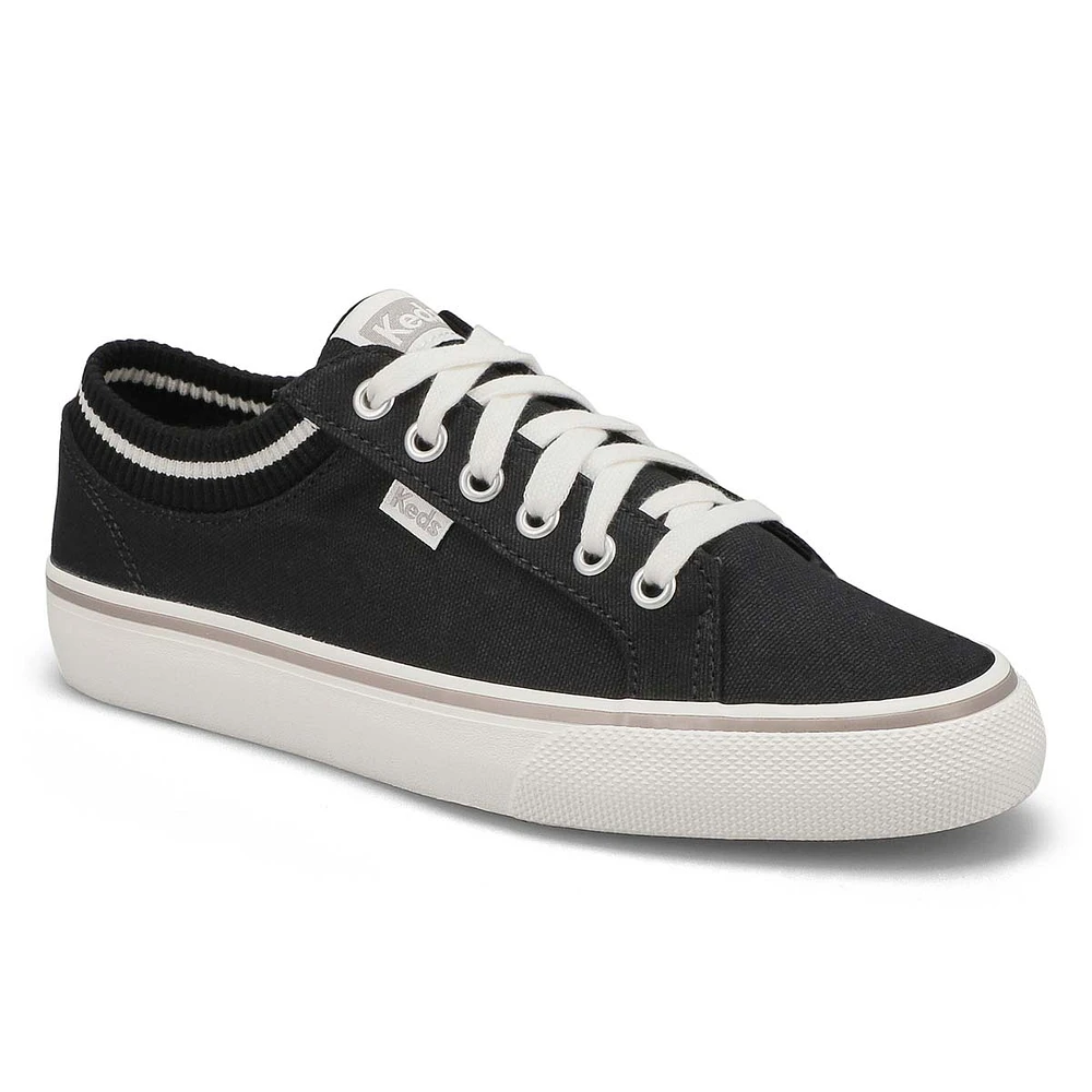 Baskets JUMP KICK RIB KNIT COLLAR, noir, femmes