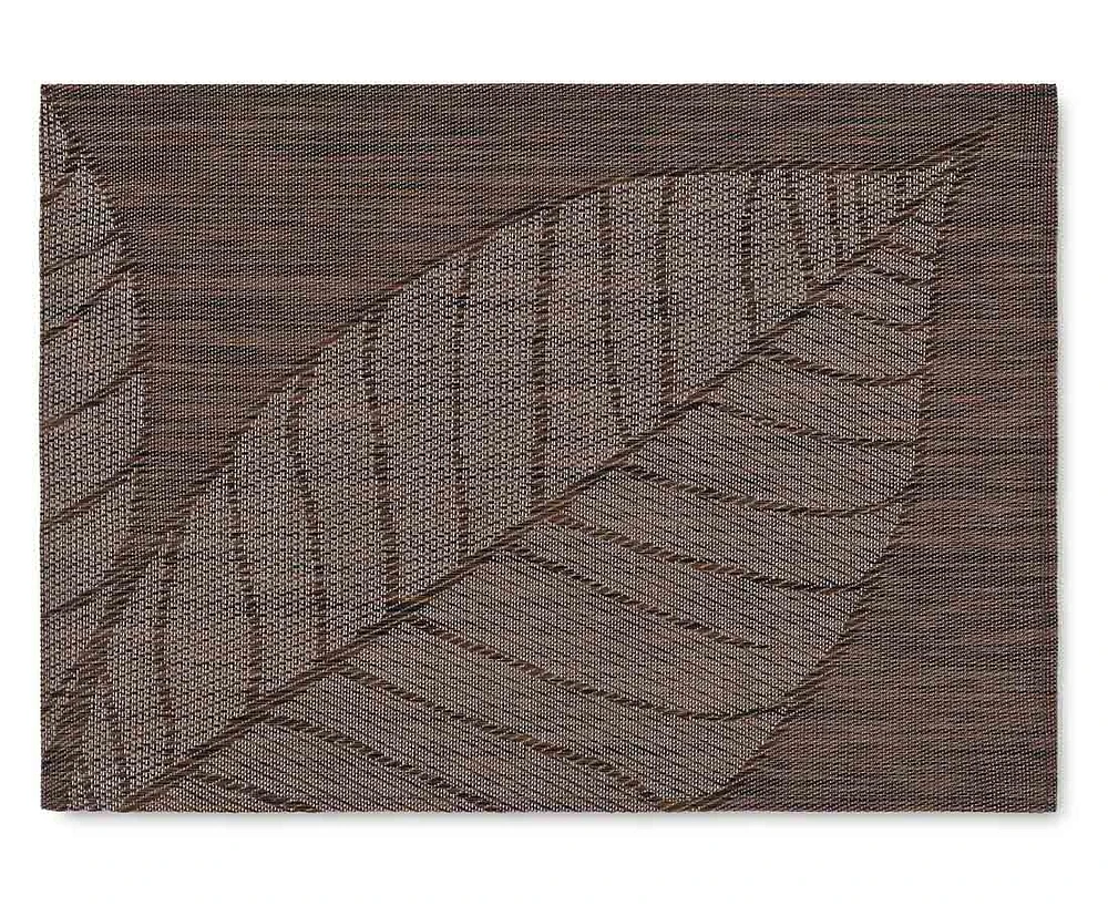 New Leaf Vinyl Placemat, Chocolate