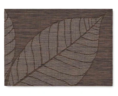 New Leaf Vinyl Placemat, Chocolate 