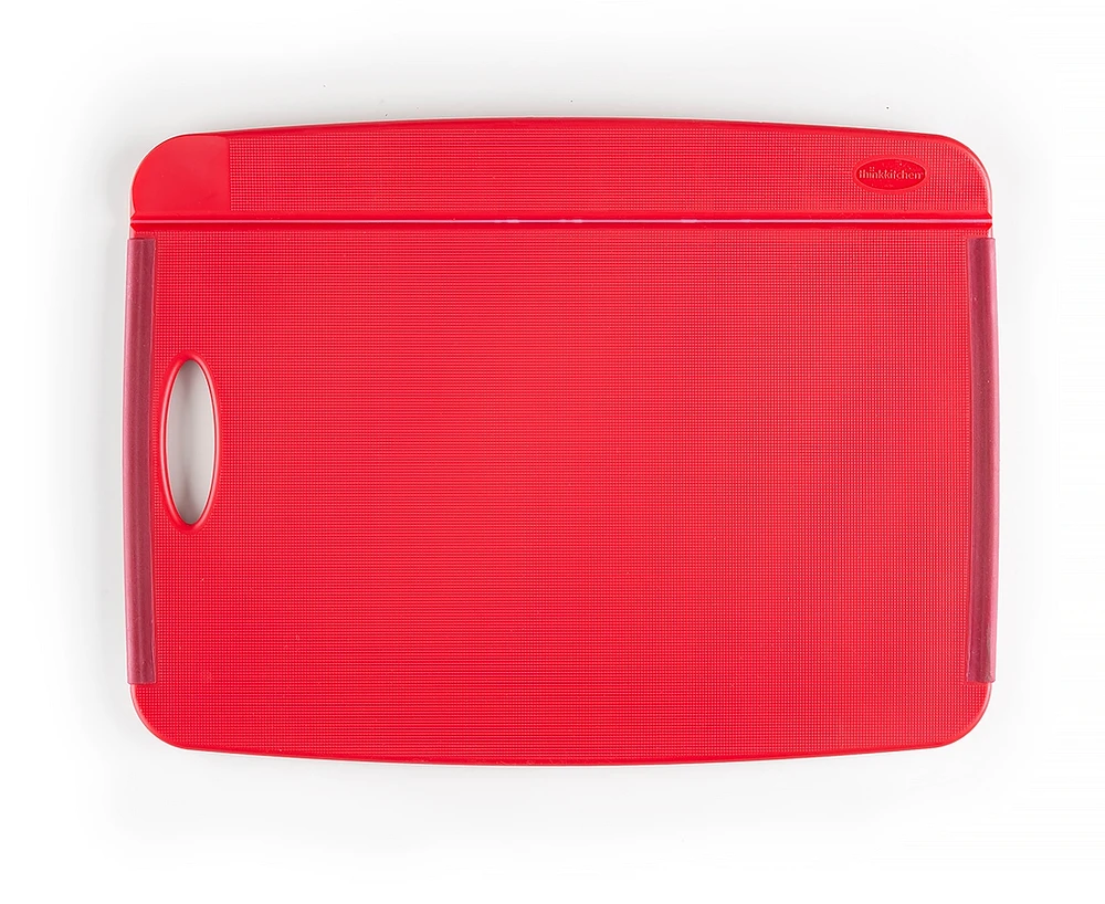 Grande planche à découper pliante antidérapante par thinkkitchen, rouge