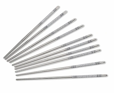 GREY MOSAIC-S/5 S/S CHOPSTICKS