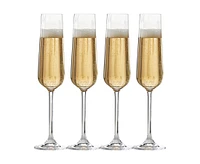 Globo Flute Glass, Set of 4