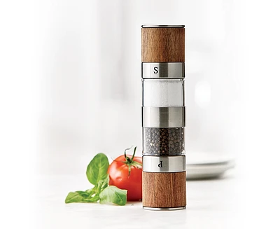 Moulin à poivre et salière 2-en-1 en bambou par thinkkitchen