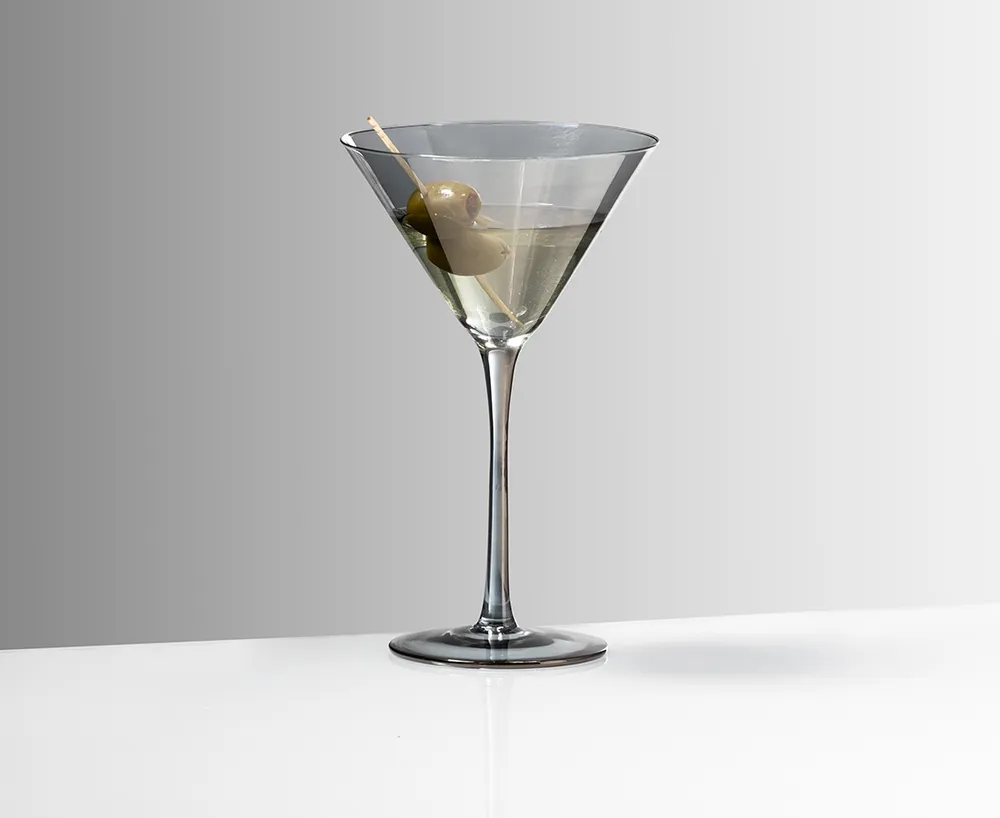 Verre à martini Minuit, gris
