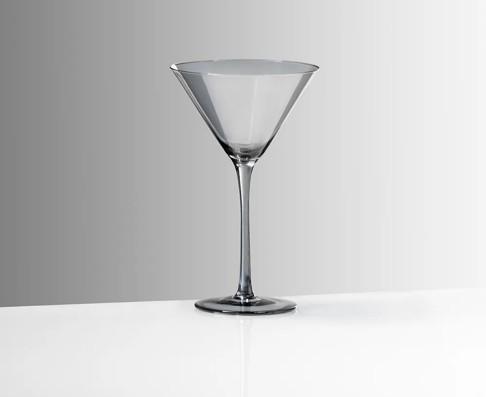 Verre à martini Minuit, gris
