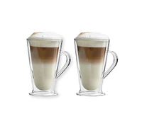 Double Wall Glass Mugs, Set of 2