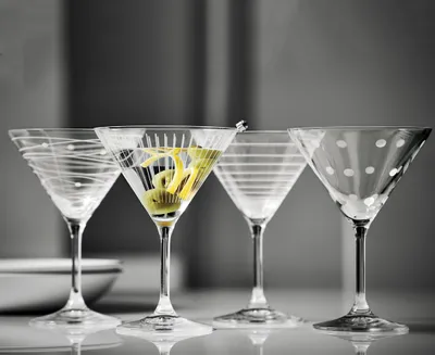 Verres à martini Club, ens. de 4 