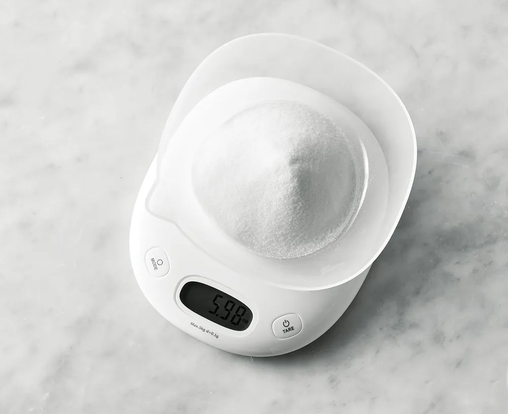Pèse-aliments avec bol thinkkitchen, blanc