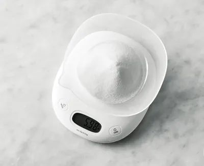 thinkkitchen Kitchen Scale with Bowl, White