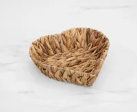 Oasis Heart-Shaped Hyacinth Bread Basket, Small