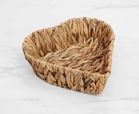 Oasis Heart-Shaped Hyacinth Bread Basket, Medium