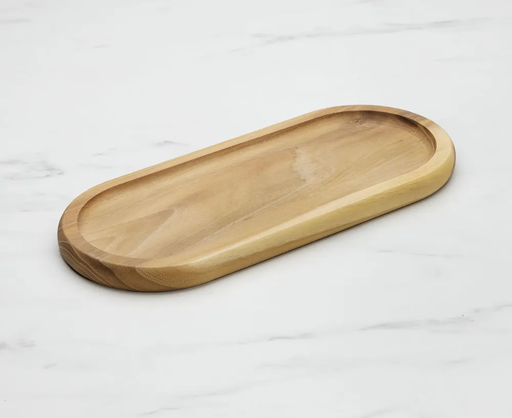 Planche de service ovale Teaky-Teak