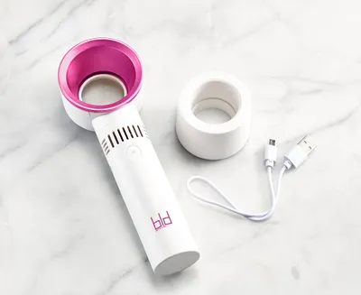 Ventilateur sans lame rechargeable Better Living, blanc & rose