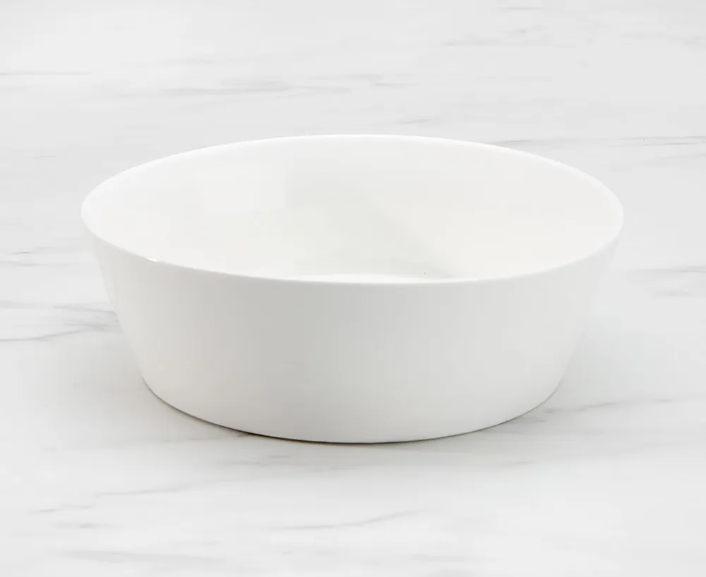 Ledge Service Bowl, White
