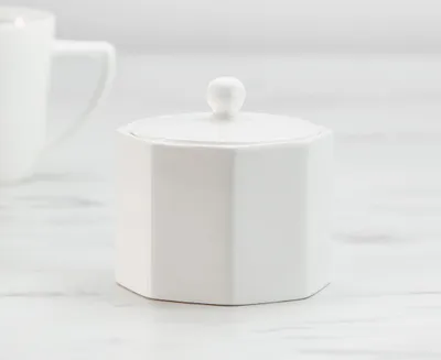Ledge Sugar Bowl, White