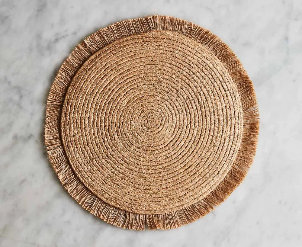 Jute naperon tissé