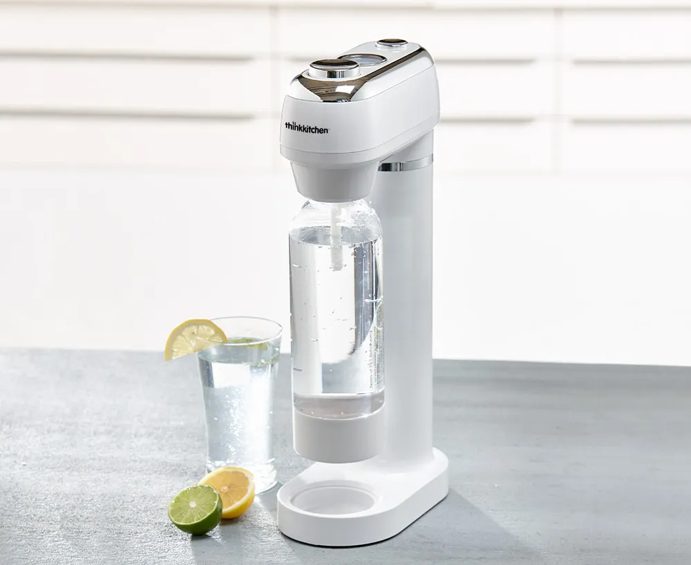 Machine à boissons pétillante Rétro thinkkitchen, blanc