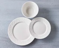Stone 12-Pc Dinnerware Set, White 
