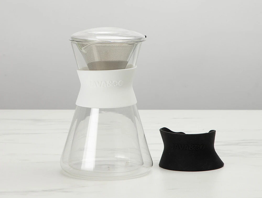 Cafetière en verre à versement lent Java & Co., 650 ml
