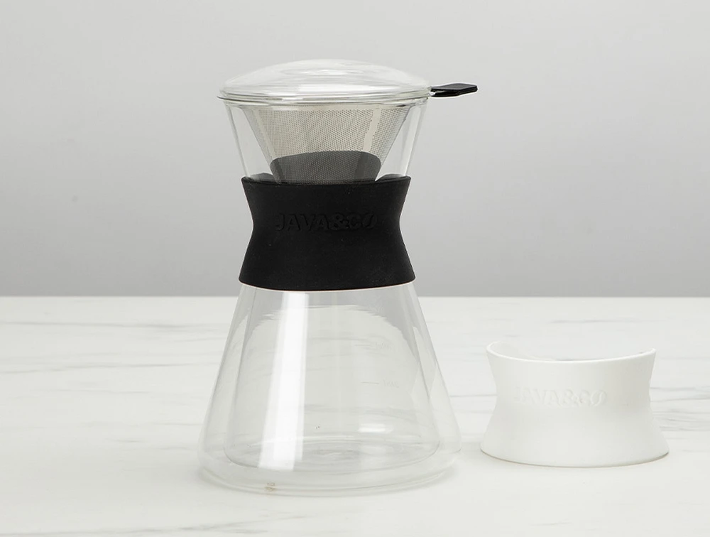 Cafetière en verre à versement lent Java & Co., 650 ml